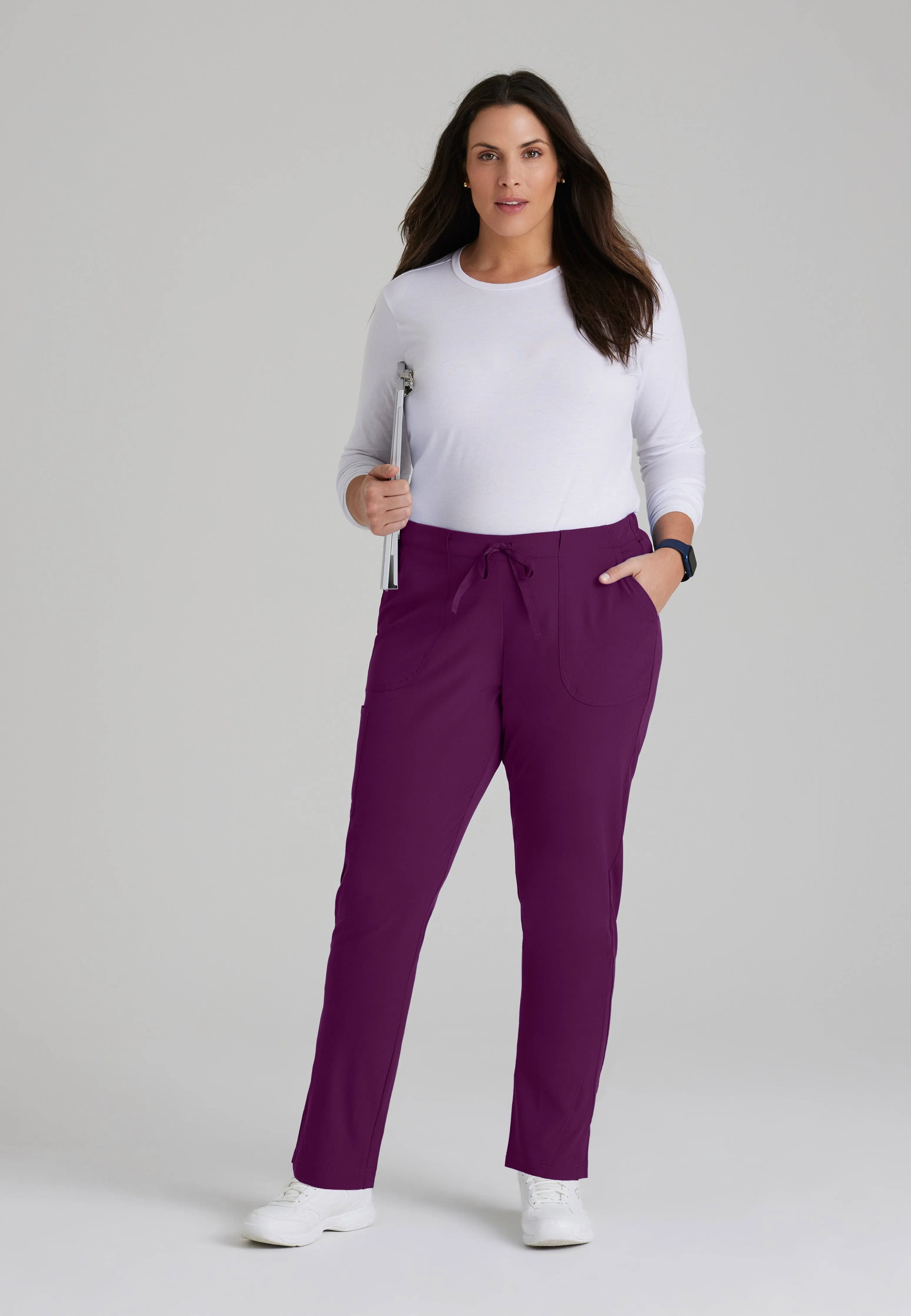 Skechers Vitality Charge Pant | 4 Pocket Drawcord Scrub Pants S / Wine / Petite