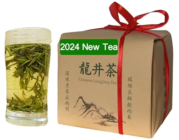 Dragonwell Longjing Tea(Yu Qian),Fresh Dragon Well First-Grade Green Tea Leaf picked Before Grain Rain Day,Tea Farmer Direct Sale,250g/8.8 oz.,雨前龙井