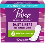 Poise Daily Liners Very Light