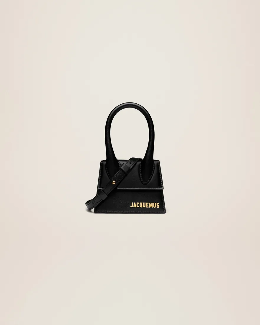 Shop Jacquemus Le Chiquito Leather Mini Top Handle Bag In Black