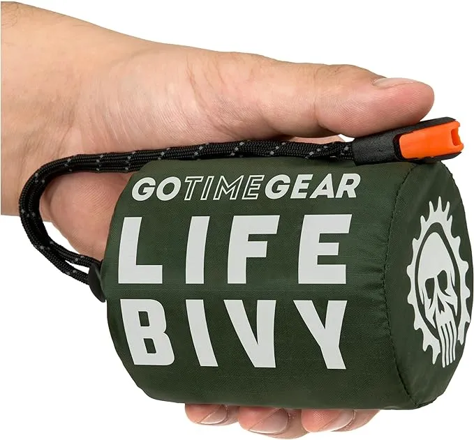 Go Time Gear Life Bivy Emergency Sleeping Bag Green