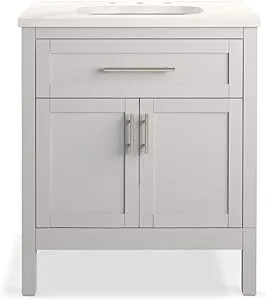 KOHLER Hadron Bathroom Vanity Cabinet with Sink and Quartz Top