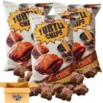 Munchmo Turtle Chips, Big 5.65oz (160 Grams) 3 Packs, Turtle Chip Choco Churro Flavor, Crunchy Snack Perfect for On-The-Go Snacking