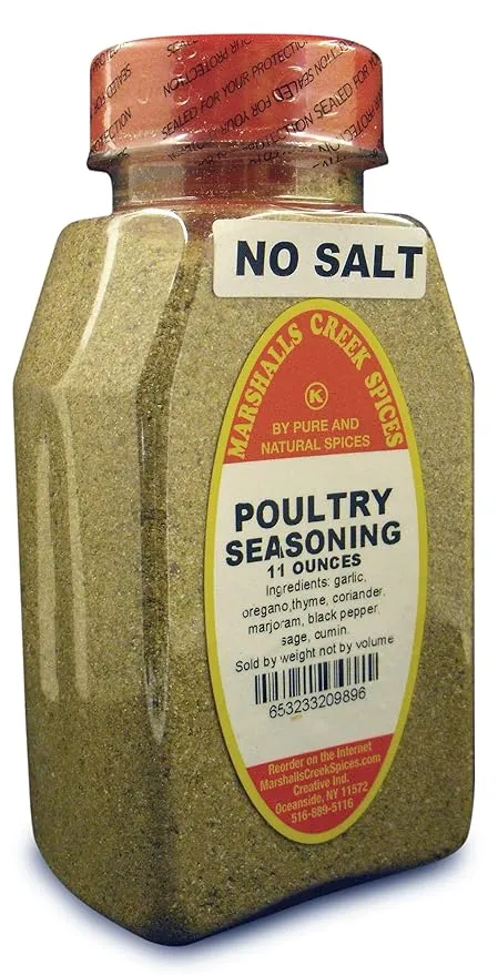 Marshalls Creek Spice Co. Poultry New Size Seasoning, No Salt Season, 11 Ounce