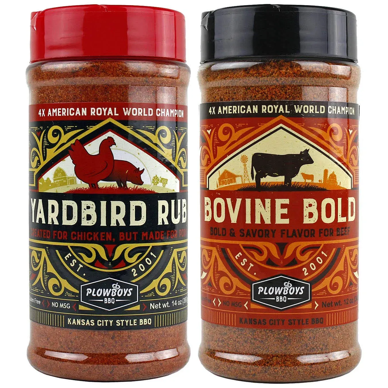 Plowboys Yardbird BBQ Rub - 2 Pack - 14 oz