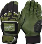 Rawlings Youth Workhorse Batting Gloves, Medium, Military Green Camo