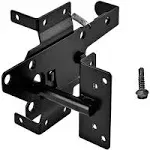 Gate Latch - Heavy Duty Self-Locking - Black Finish - Post Mount by LAJIAOZ