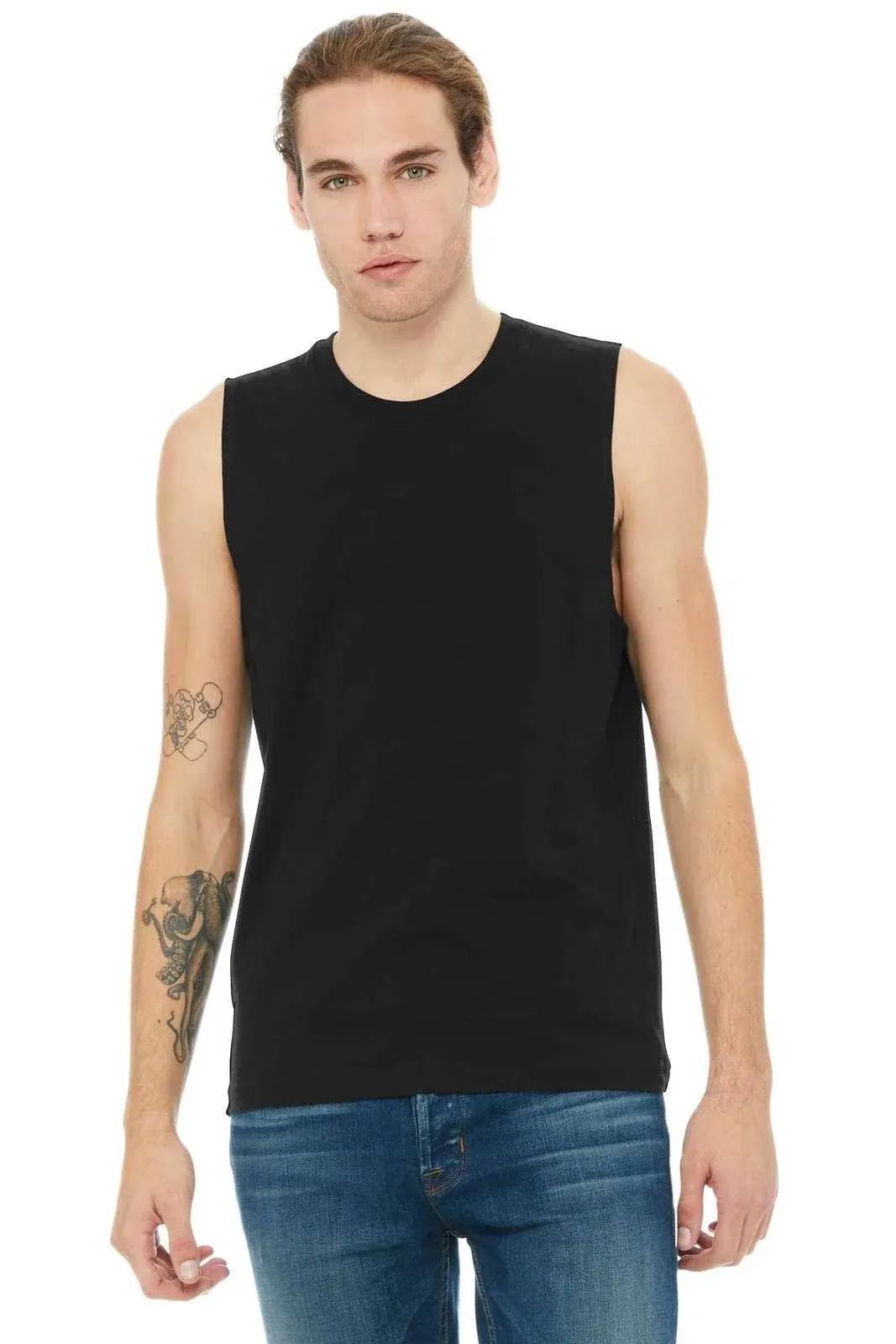 Bella + Canvas 3483 - Unisex Jersey Muscle Tank Black Xs