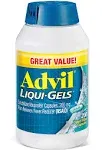 Advil Liqui-Gels Pain Reliever and Fever Reducer Liquid Filled Capsule, 200 mg - 200 count