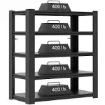 Garage Storage Shelves,72*35.4*15.7"Garage Shelving 2000lbs Heavy Duty Adjustable Steel Shelves 5 Tier Metal Shelf Organizer Storage Racks Tool Shelf and Industrial Shelving Warehouse Garage Unit