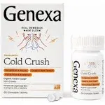 Genexa Organic Acai Berry Cold Crush Cough Cold Chewable Tablets