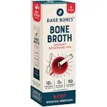 Bare Bones Instant Bone Broth Beverage Mix Beef 10g Protein