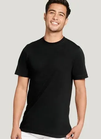 Jockey Men's Made in America 100% Cotton Crew Neck T-Shirt - 2 S Black