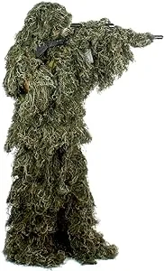 AUSCAMOTEK Ghillie Suit for Hunting Camouflage Suit Hunting Gilly - Green