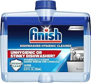 Finish Dual Action Dishwasher Cleaner: Fight Grease & Limescale, Fresh, 8.45oz and Finish In-Wash Dishwasher Cleaner: Clean Hidden Grease & Grime, 3ct