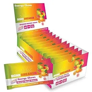 Bonk Breaker Energy Chews, Orange/Mango/Guava (omg) Box/10