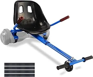 Hoverboard Seat Attachment Go-Kart Fits 6.5”/ 8”/ 10” Hoverboards, Hover Cart for Kids & Adults, Accessory for Self Balancing Scooter