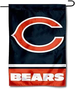 Chicago Bears C Logo Garden Flag and Yard Banner