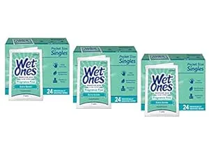 (6 PK) Wet Ones Sensitive Skin Hand Wipes Canister, 40 ct