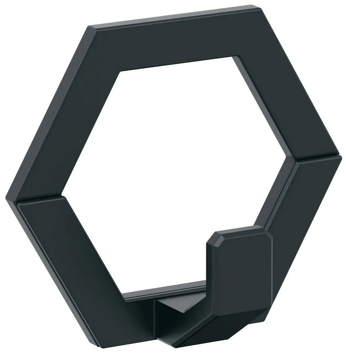 Amerock HBX37015MB Prismo Single Prong Matte Black Decorative Wall Hook