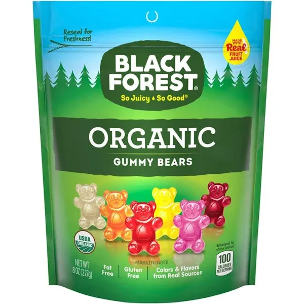 Black Forest Organic Gummy Bears, 0.8 oz, 65 Count