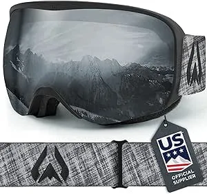 Wildhorn Cristo Ski Goggles Men Women 100% UV Anti-Fog OTG Snowboard Goggles- US Ski Team Official Supplier- Snow Goggles