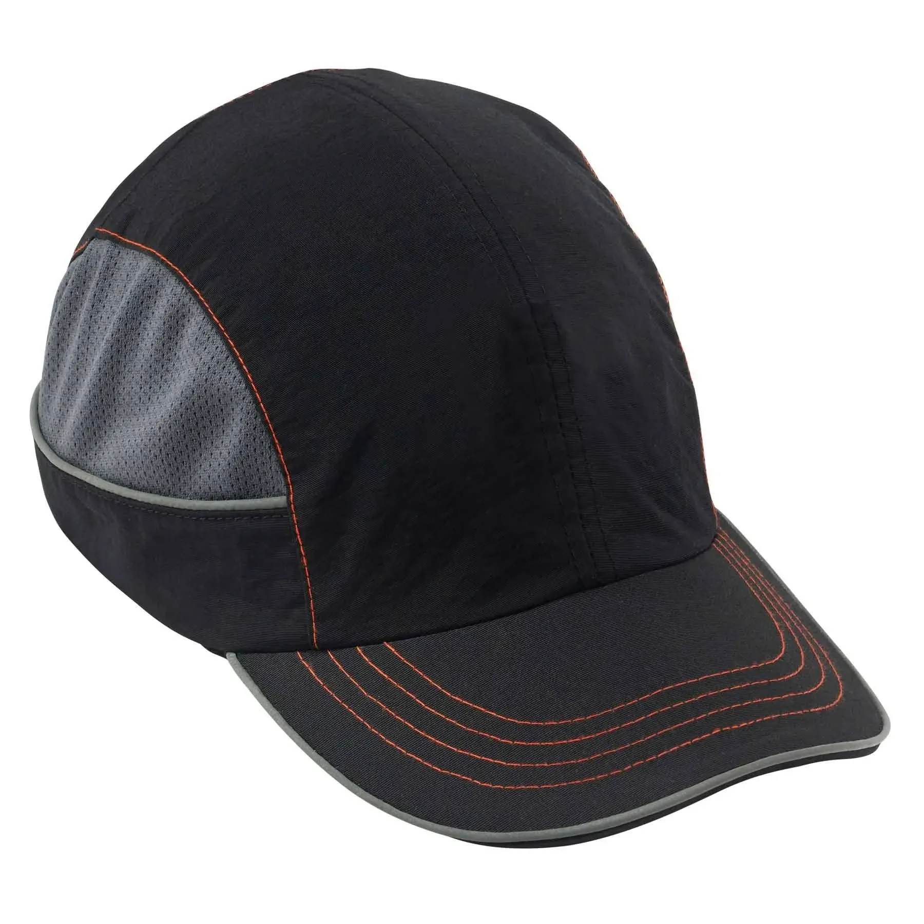 Safety Bump Cap, Baseball Hat Style, Comfortable Head Protection, Long Brim, Skullerz 8950,Black