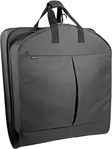 WallyBags® 45” Deluxe Extra Capacity Travel Garment Bag with two accessory pockets