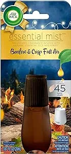 1  Air Wick Essential Mist Oils  BONFIRE &amp; CRISP FALL AIR WARMER/Refills  X 3