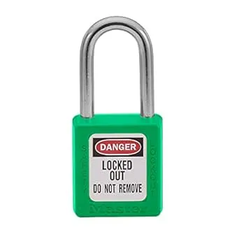 Master Lock 410 Safety Lockout Padlock Green