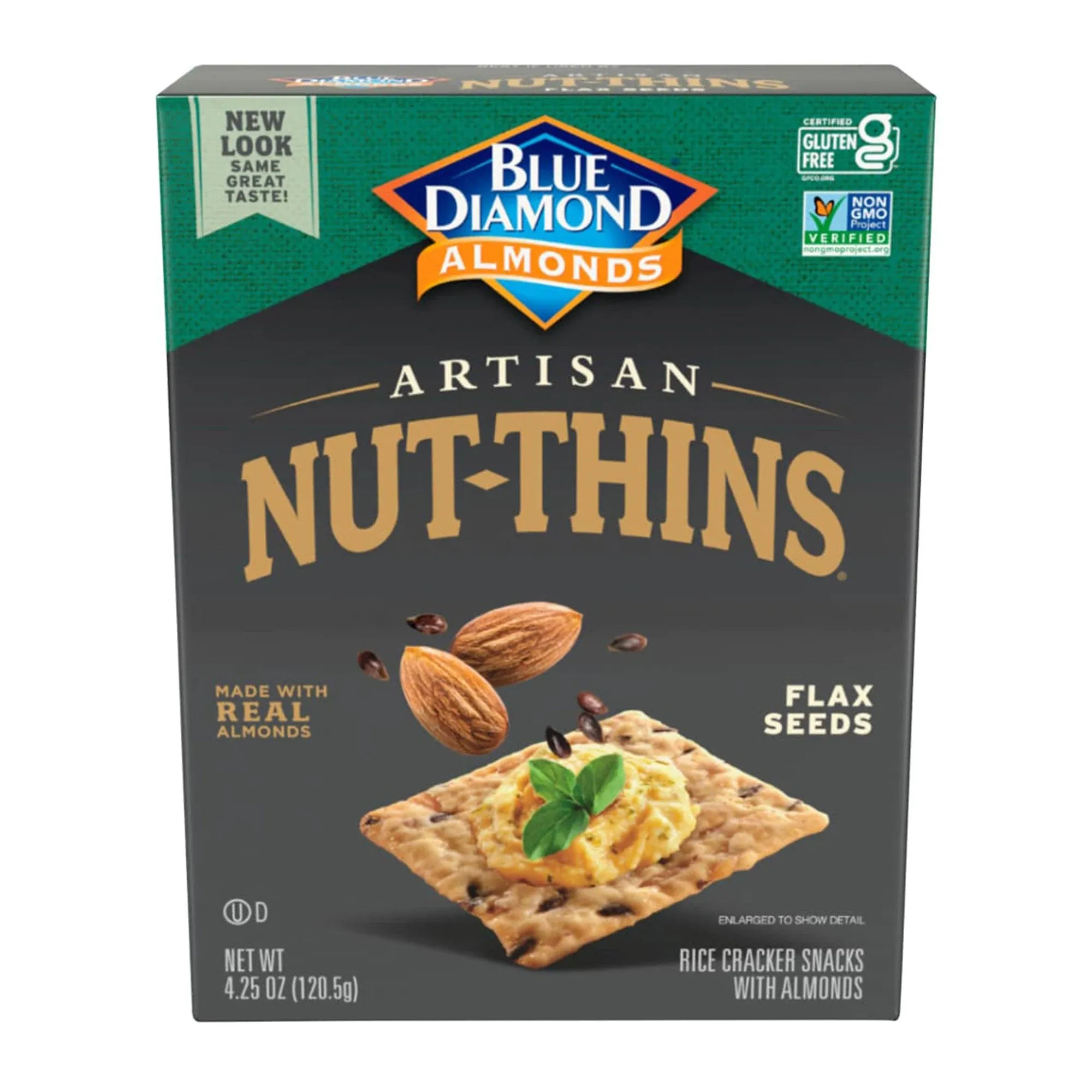 Nut-Thins Rice Cracker, Flax Seeds - 4.25 oz