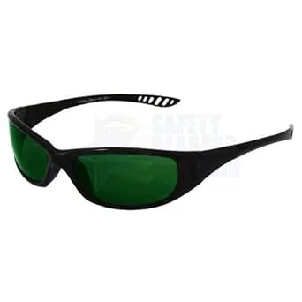 Jackson Hellraiser Streamline Safety Sunglasses, Green Frame, Black Frame 