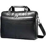 Samsonite Black Expandable Leather Business Case