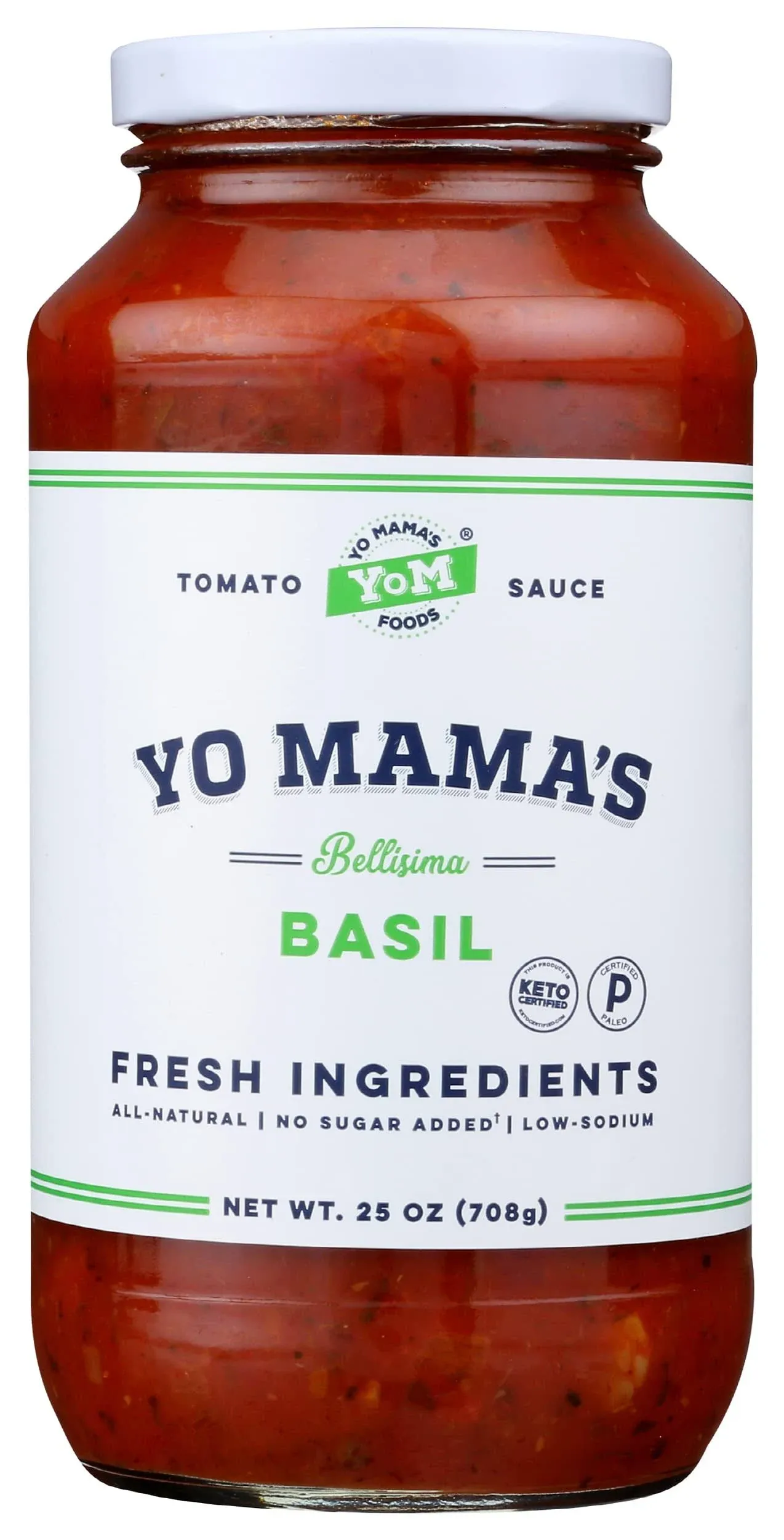 Tomato Basil Pasta Sauce Yo Mama's Foods