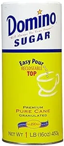 Domino Pure Cane Granulated Sugar Easy Pour Top 16 oz