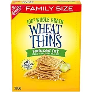 Wheat Thins Reduced Fat Whole Grain Wheat Crackers, Family Size, 12.5 oz