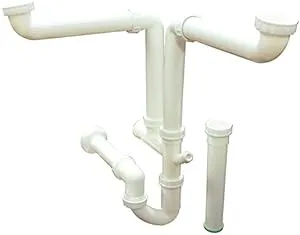 Transolid TSDIK Plastic Sink Drain Install Kit, 12" L x 16" W x 4" H, White