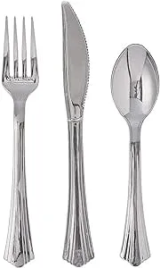 Reflections Plastic Silverware, 160 Pieces