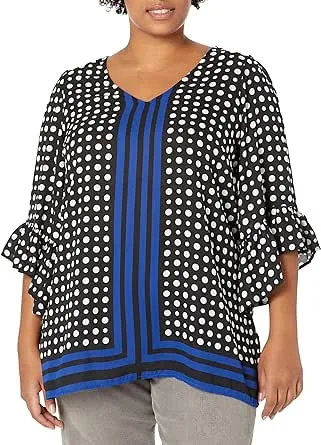 Avenue Women's Plus Size Tunic Strke a Pose