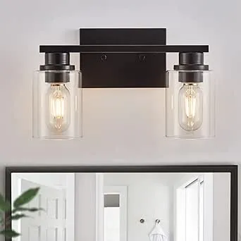 Atocif Bathroom Vanity Light, 2 Lights Wall Sconces, Bathroom Light Fixtures ...