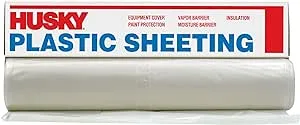 Husky Opaque Plastic Sheeting - 10 x 25 ft