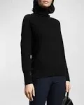 Vince Boiled Cashmere Funnel Neck Pullover in Coastal