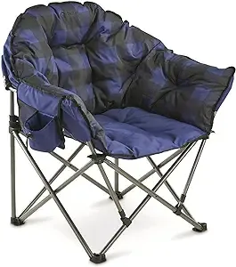 New Guide Gear Oversized XL Padded Portable Camping Chair 400-lb Capacity