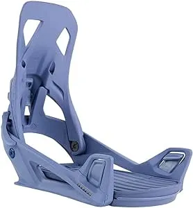 Burton Men's Step On Re:Flex Snowboard Bindings (Slate Blue/Logo, Medium (8.5-10.5))