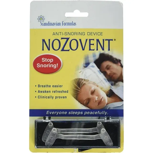 Scandinavian Formulas Nozovent Anti-Snoring Device, 2 Count