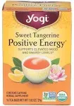 Yogi Sweet Tangerine Positive Energy, 16 Tea Bags, Packaging May Vary