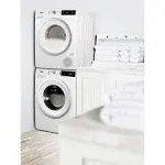 Summit SLS24W4P 6.18 Cu. Ft. White Exterior Washer and Dryer Combo - 208-240 Volts