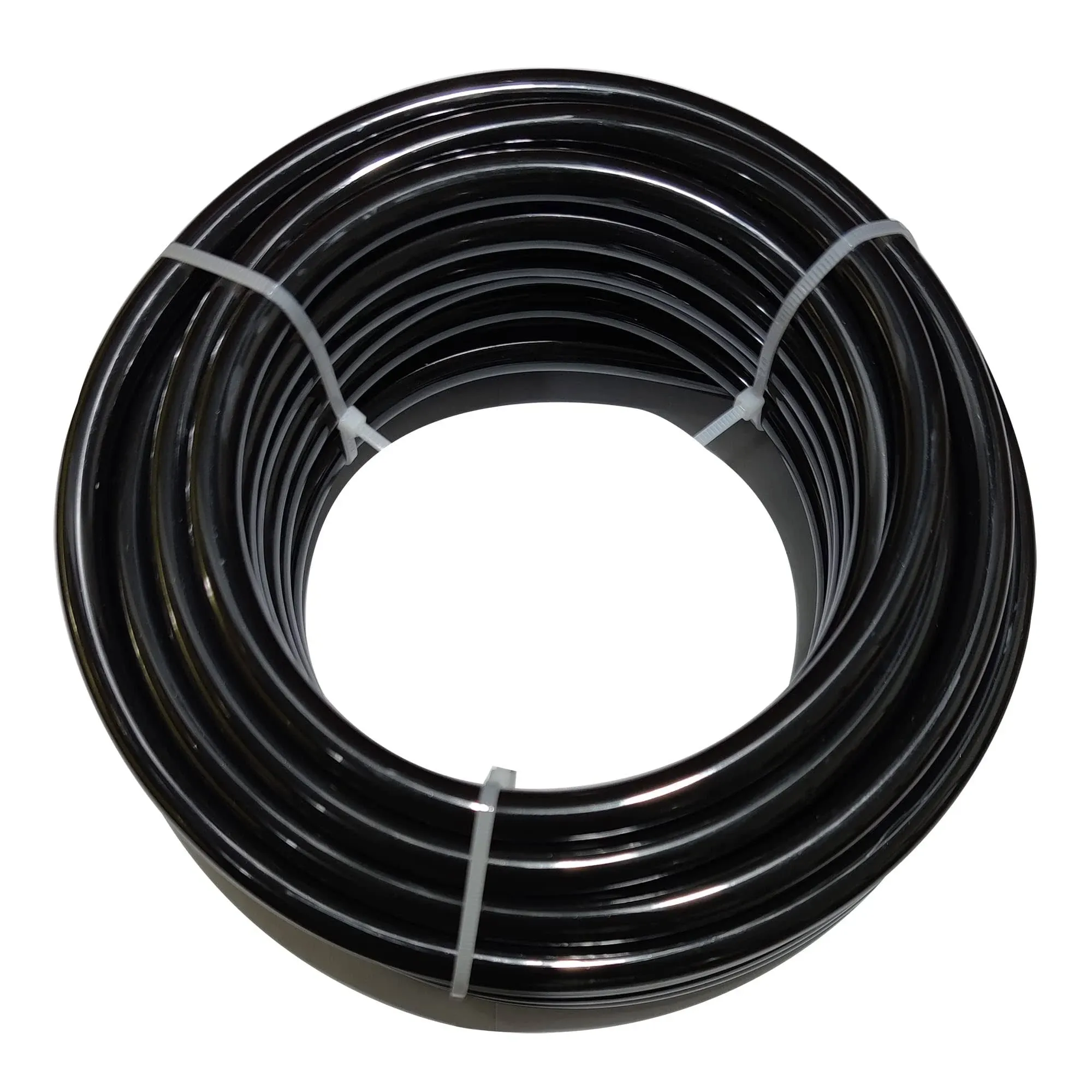 Beduan 6mm x 4mm Black Pneumatic Tubing Pipe PU Polyurethane Air Compressor Tubing Hose Pipe Line Fluid Transfer 39.4ft 12 Meter