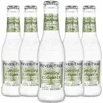 Fever Tree Sparkling Cucumber Tonic - Premium Quality Mixer and Soda - Refreshing Beverage for Cocktails & Mocktails 200ml Bottle