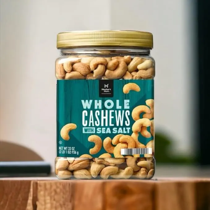 Member&#039;s Mark Roasted Whole Cashews with Sea Salt {33 oz.}